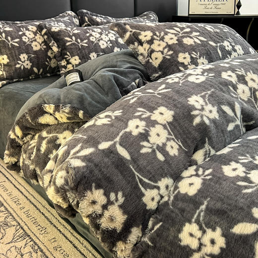 轻奢系睡眠仪式云端般柔软的兔绒四件套 商品图11
