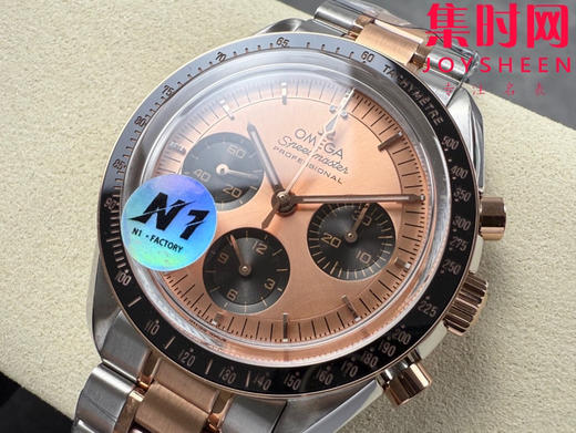 N1欧米茄超霸计时系列 超霸月球表 第四代超霸 间金超霸 定制透底Cal.3861手动上链机械机芯 男士腕表 表径42mm 商品图2