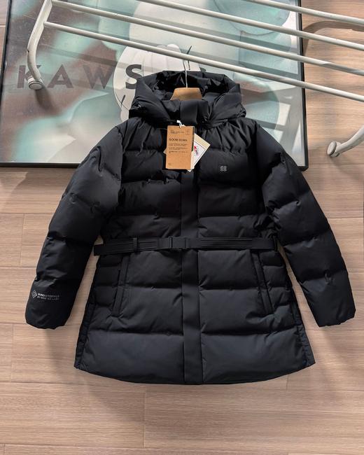 点此购买 可隆冬季女士GORE- TEX防水保暖小蛮腰压胶连帽中长款羽绒服 hbj 335173 商品图2