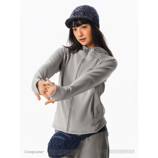 CryingCenter 连帽修身抓绒长袖 秋冬内胆卫衣 男女款 哭喊中心 商品图1