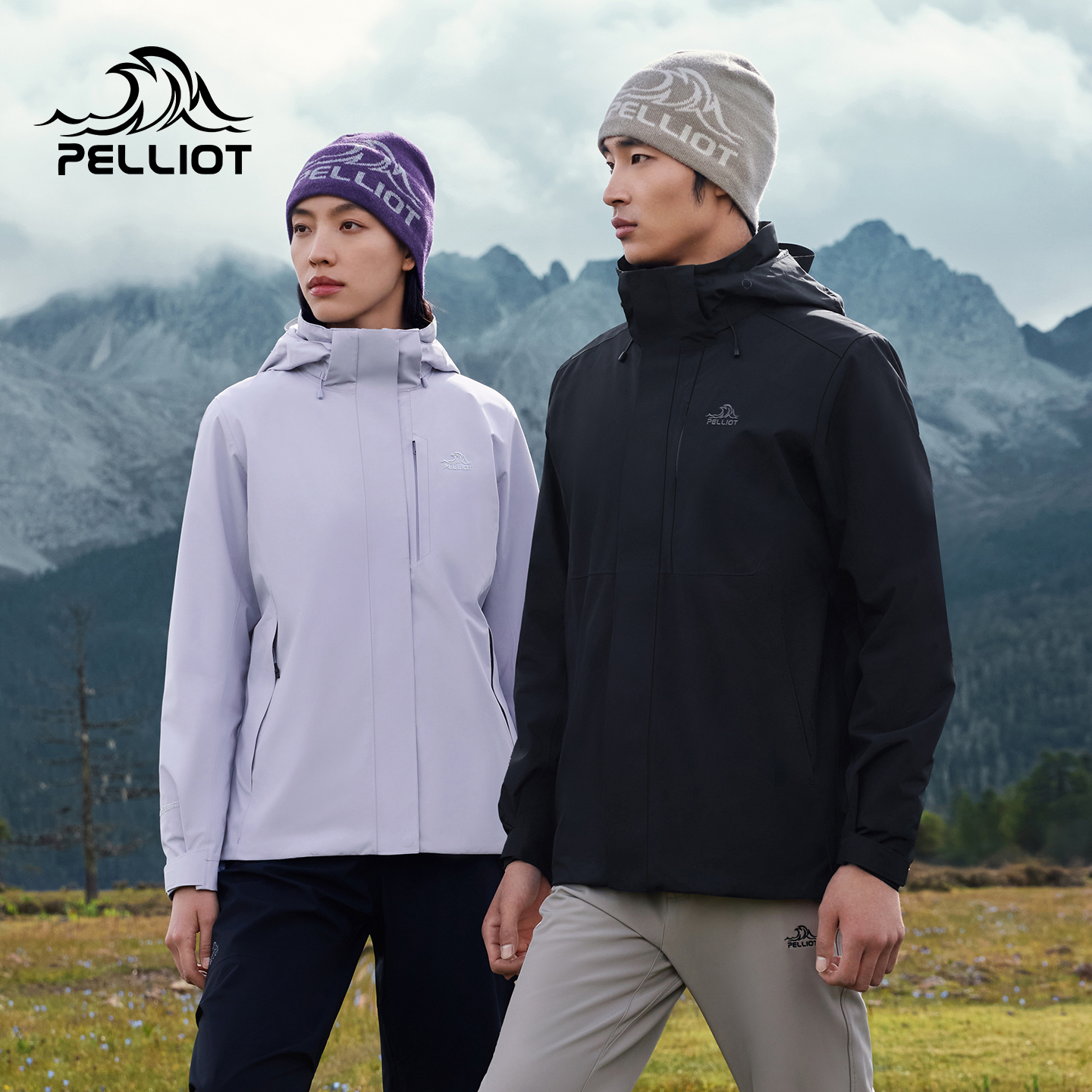 【赤焰】伯希和户外三合一冲锋衣冬季保暖抓绒内胆防风防雨登山服