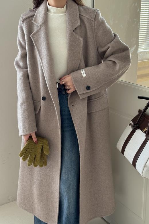 Le Malene 气质优雅高级感羊毛呢中长款外套 21151 商品图1