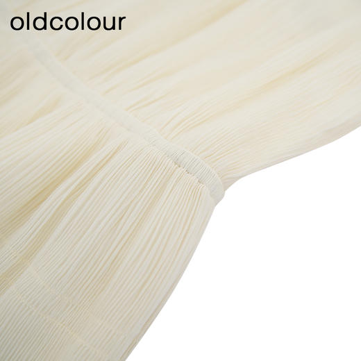 oldcolour欧珂春季商场同款休闲圆领纯色中袖连衣裙女Q131018A1 商品图3
