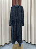 「断码清仓」复古波点立领收腰不规则长裙 L码 ZFYY055 商品缩略图0