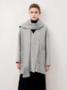 赠送围巾🧣（轻奢双面尼】2524-01（羊毛➕天丝）韩版牛角扣围巾款双面尼中款大衣外套-喜出 商品缩略图5