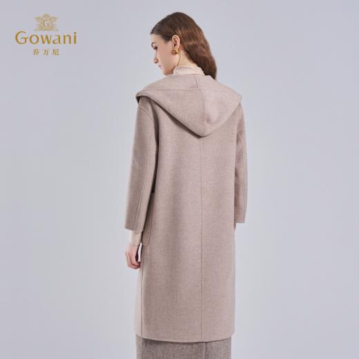 【羊绒】乔万尼秋冬新款羊毛大衣羊绒毛呢连帽外套ET4A849 商品图4