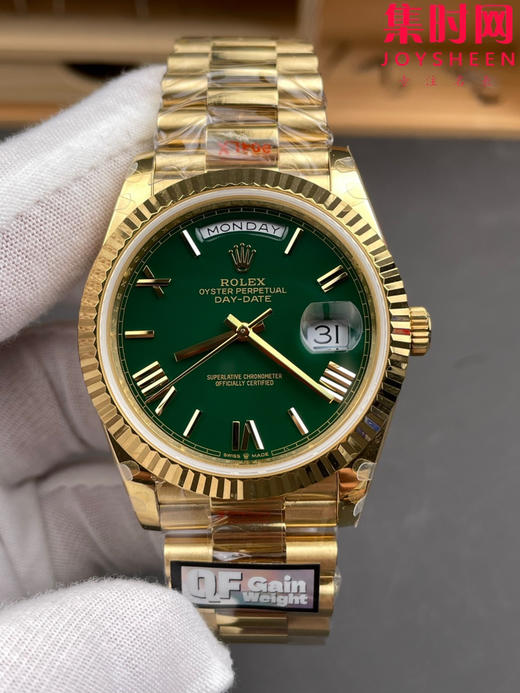 QF配重版 重量180克+ 墨绿盘DD 劳力士星期日历型系列 日志40mm 商品图2
