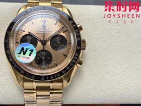 N1欧米茄超霸计时系列 超霸月球表 第四代超霸 金超霸 定制透底Cal.3861手动上链机械机芯 男士腕表 表径42mm