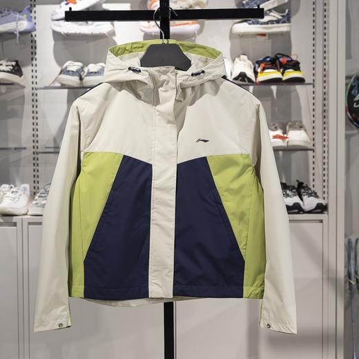 李宁女子运动风衣健身系列防泼水宽松外套AFDV054 商品图0