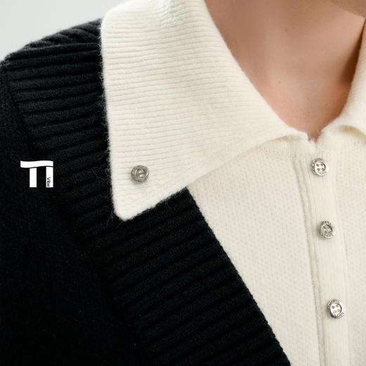 TIWILLTANG启世录“谧屿煦桁”假两件套头毛衫 商品图2