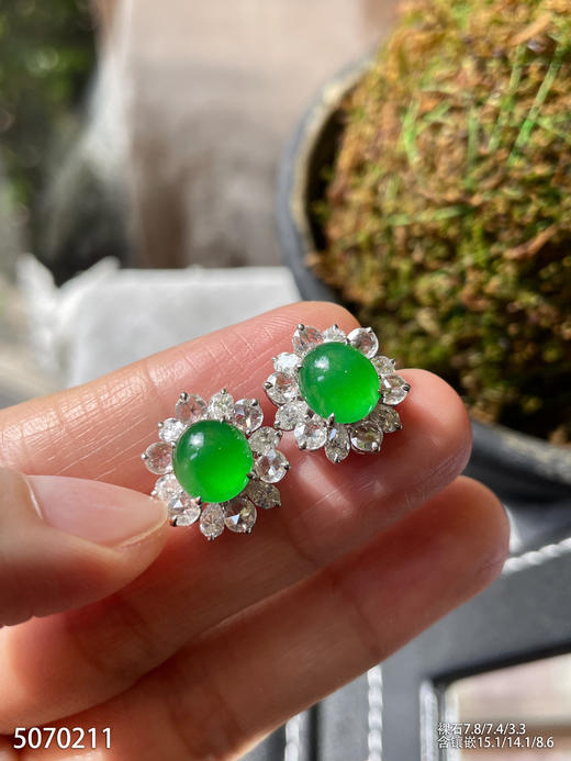 5070211，蛋面耳钉。具体价格微信咨询 商品图3