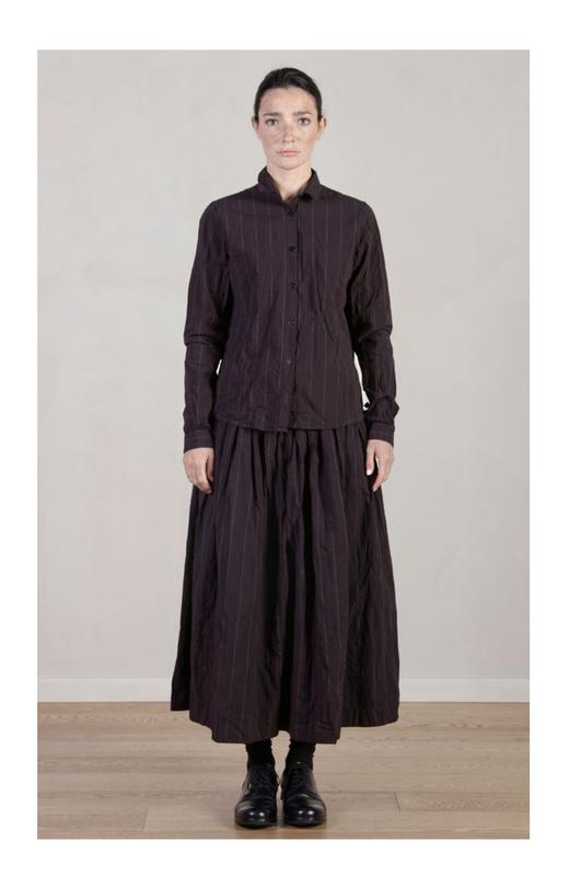 Bergfabel棕条纹修身款衬衣 商品图10