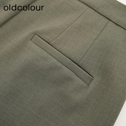 oldcolour欧珂商场同款时尚纯色宽松休闲长裤女Q130707A1 商品图4