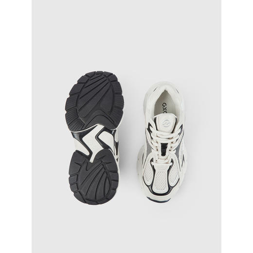 GXG通勤男鞋厚底增高机能潮鞋黑色通勤鞋跑步鞋 商品图3