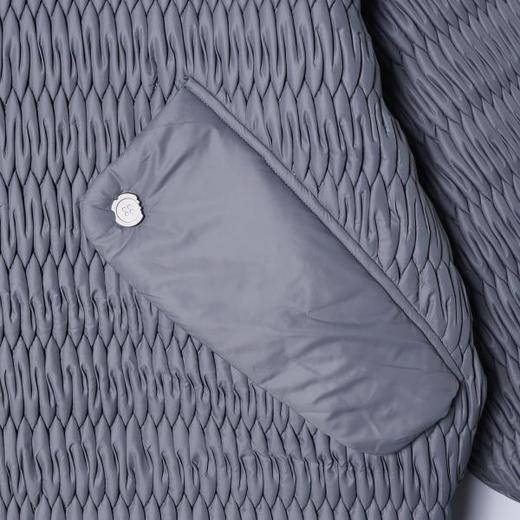 23886SDSA秋冬新款痞帅男装潮牌纯色肌理感设计拉链棒球领鹅绒服百搭 商品图3