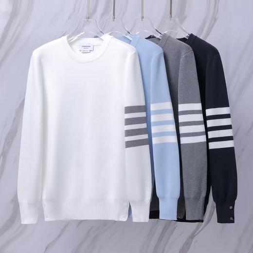 THOM BROWNE 汤姆布朗 .TB经典四条杠针织加厚毛衣圆领毛衣 男女同款（ZY*BG） 商品图10