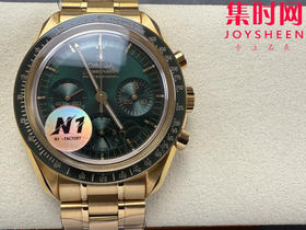 N1欧米茄超霸计时系列 超霸月球表 第四代超霸 金超霸 定制透底Cal.3861手动上链机械机芯 男士腕表 表径42mm