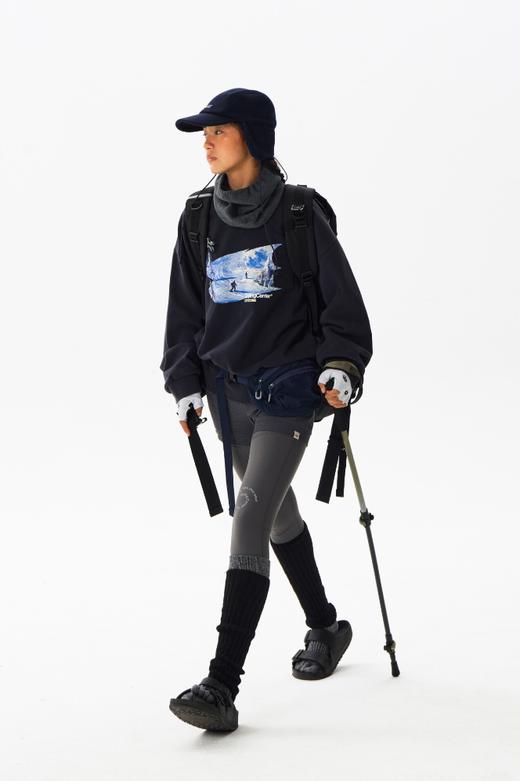 CryingCenter 3c滑雪场复古洗水圆领加绒卫衣 男女款 哭喊中心 商品图3