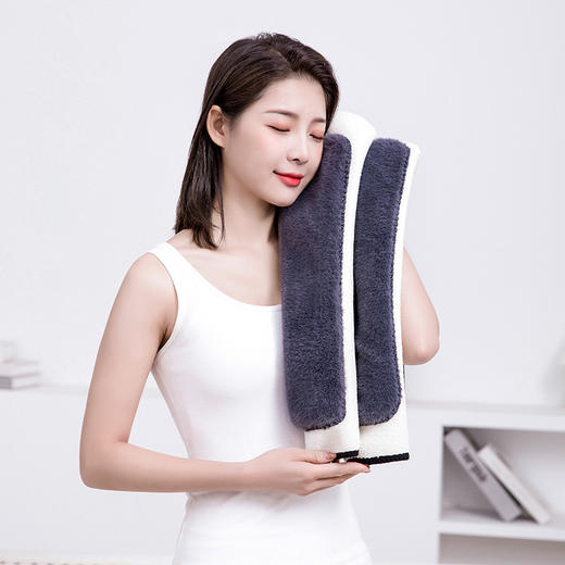 丁摩 360度全包围整圈仿羊羔绒加厚护膝仿獭兔绒保暖护腿绑带防下滑5ZF-11106 商品图4