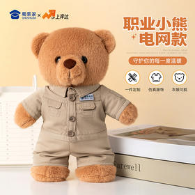 【实付满199送钥匙扣】【电网小熊】可定制创意毛绒职业小熊公仔儿童玩具服装可脱送礼礼物