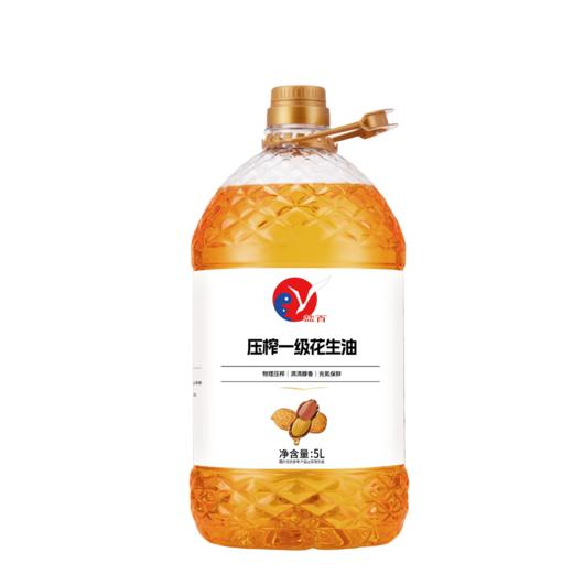 盐百压榨一级花生油5L. 商品图0