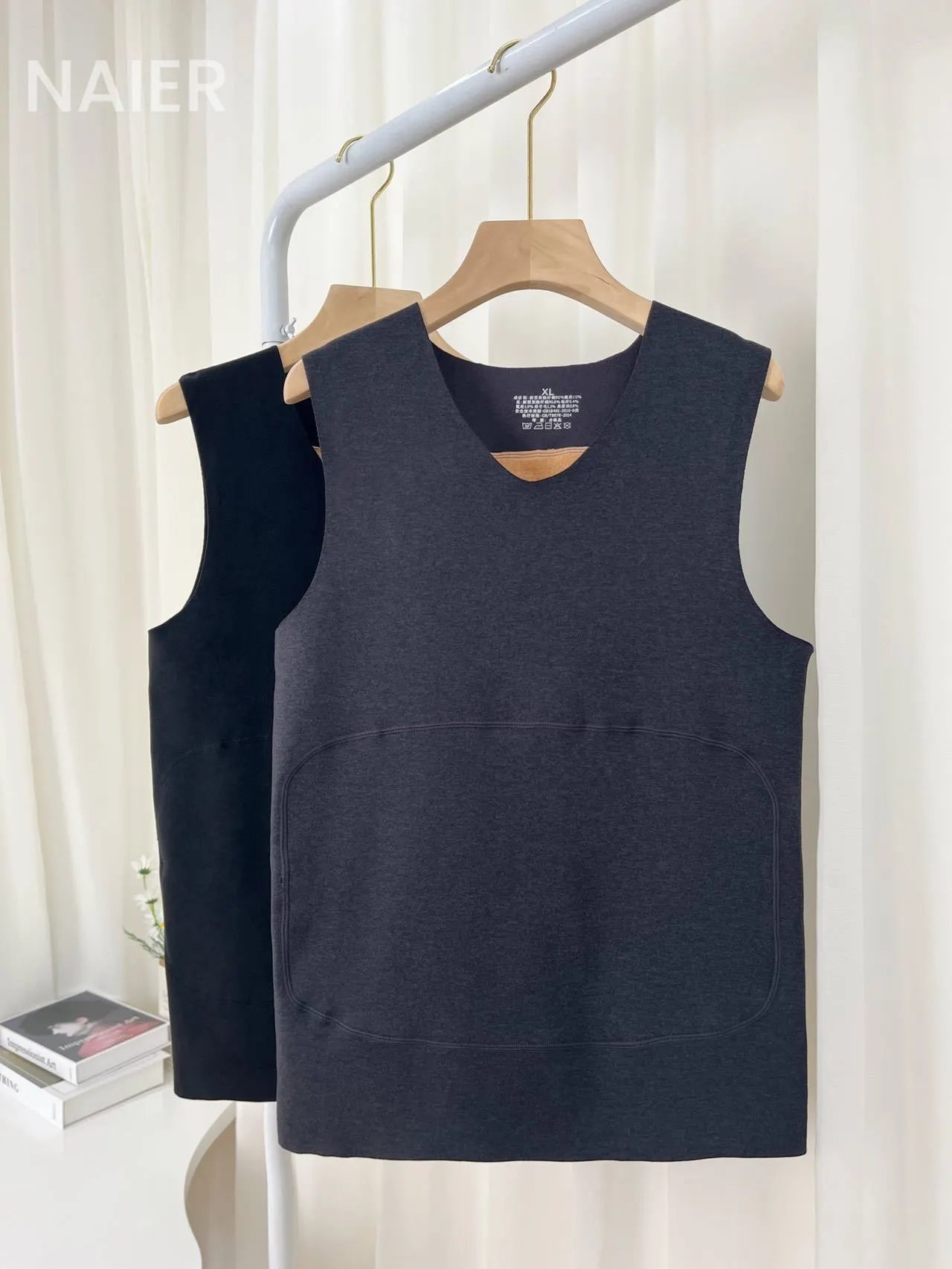 【加绒加厚 抵御严寒】羊毛蚕丝加护背心 （女款W4036/男款W4037）