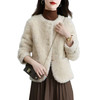 丁摩 皮毛一体羊剪绒小香风羊羔毛大衣8501 商品缩略图4