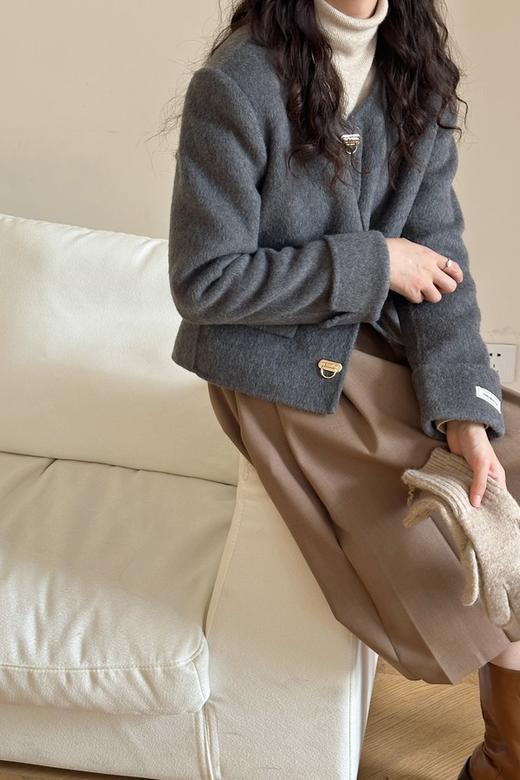 Le Malene 羊毛气质小香风短款呢子外套 21108 商品图2