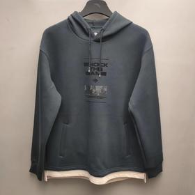 【M/XL断码】安踏连帽卫衣男2024春季新款针织连帽圆领套头运动上衣152411761【库存有限，如无货将做退款，介意慎拍!】