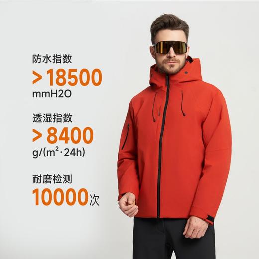 国标II级真冲【宇航级保暖抗寒 石墨烯升温 PI棉抗湿冷】比尔齐 全防水宇航PI棉抗寒冲锋衣 商品图2