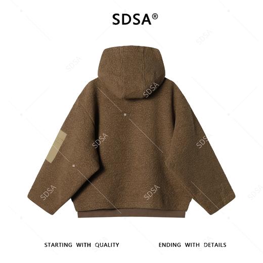 23768SDSA男士秋冬新款痞帅男装简约拼接拉链立领连帽鹅绒服假两件宽松 商品图5