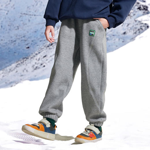 【秒】【特】【MQD】童装冬季加绒加厚保暖运动休闲针织裤收脚儿童卫裤 商品图0