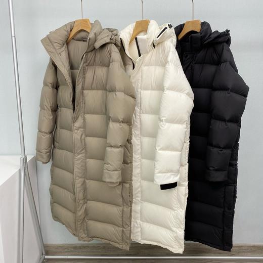 轻奢泡芙！2025年新款90白鹅绒蓬松保暖厚实连帽中长款面包女羽绒服冬！ 商品图0