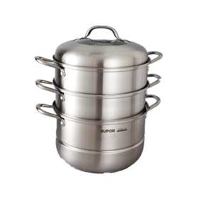 苏泊尔28cm易存储不锈钢双层复底蒸锅SZ28B15