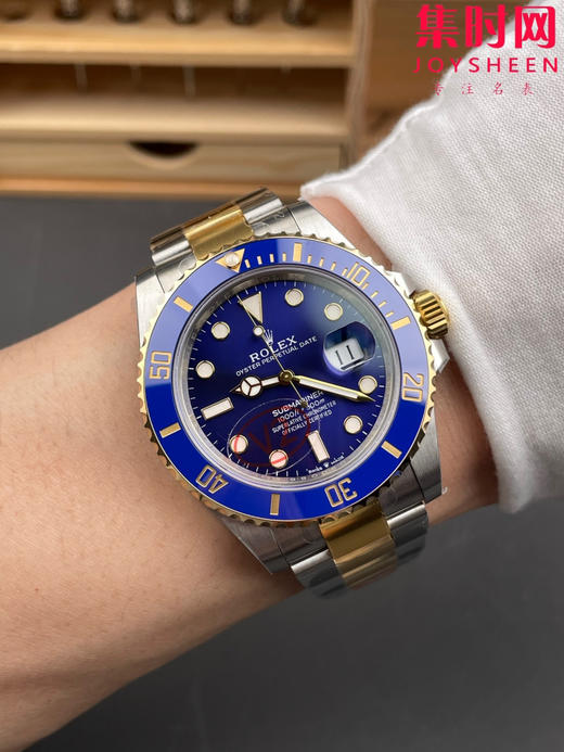 劳力士潜航者系列 VS间金蓝水鬼41mm 三代水鬼 VS新款41水鬼 间金蓝鬼V2版 配重版 重量180克+ 男士腕表 丹东3235机 商品图9