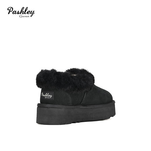 【梅花出品】帕奢利经典塔茨特羊皮毛一体毛圈款雪地靴厚底HZ0016P 商品图3