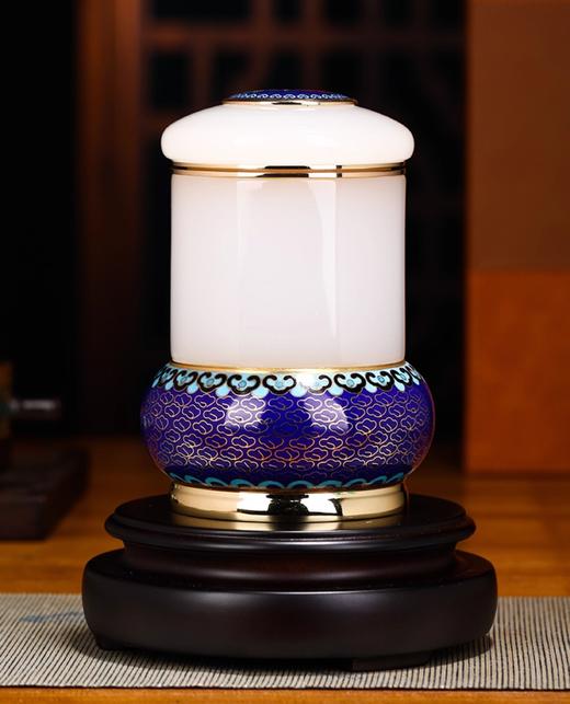 【彼达思】景泰蓝 富贵满堂茶叶罐 掐丝珐琅 商品图2