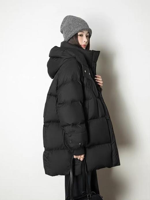 A02品牌【泡芙羽绒】超保暖！！蓬松款！大绒朵压胶工艺中款羽绒服519-喜出 商品图1