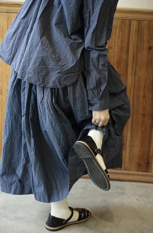 Bergfabel蓝格纹半裙 商品图2