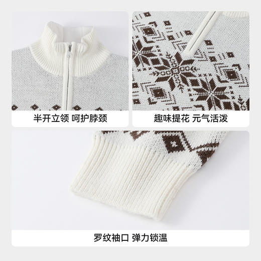 【实体店同款】男童半开领毛衫冬季新款安奈儿童装AB544037 商品图4