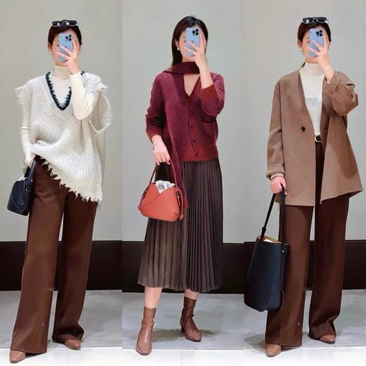 【高品质私服】【IC羊毛混纺罗马直筒裤】简洁修身裤型 裤型修饰身材，穿着舒适G1139-CC【无标出货 介意慎拍】 商品图5