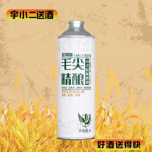 【中式茶啤】哈勒版毛尖中式精酿啤酒 原麦汁浓度12°P酒精度4.7%vol 1L*1 商品图0