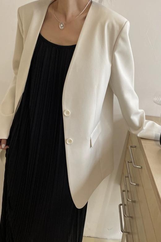 ESTELLICA 优雅气质之选无领西装外套 20700 商品图1