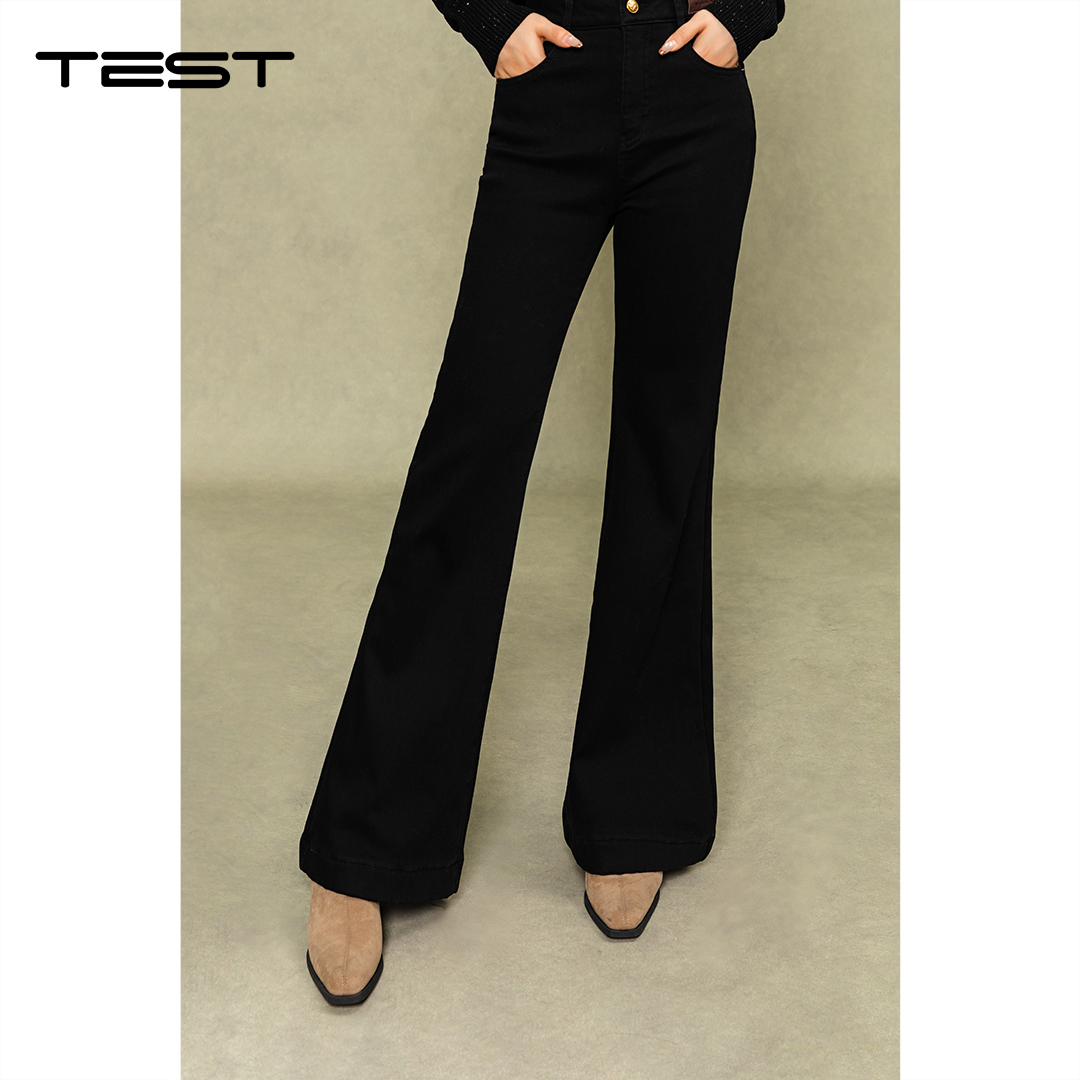 冬上新高腰修身复古显瘦显高微喇牛仔裤3254052