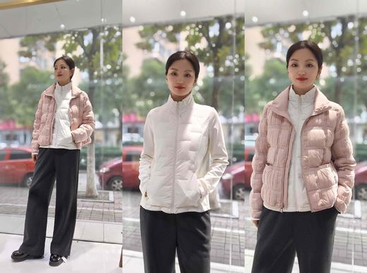 586119时尚短款拉链立领轻羽绒服 商品图5