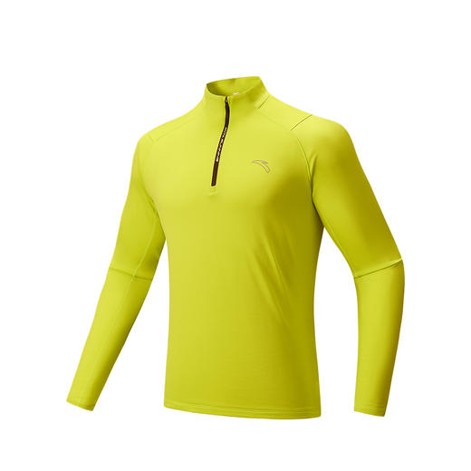 安踏半拉链运动长袖t恤男士冬季新款磨毛保暖跑步上衣152545403N 商品图2