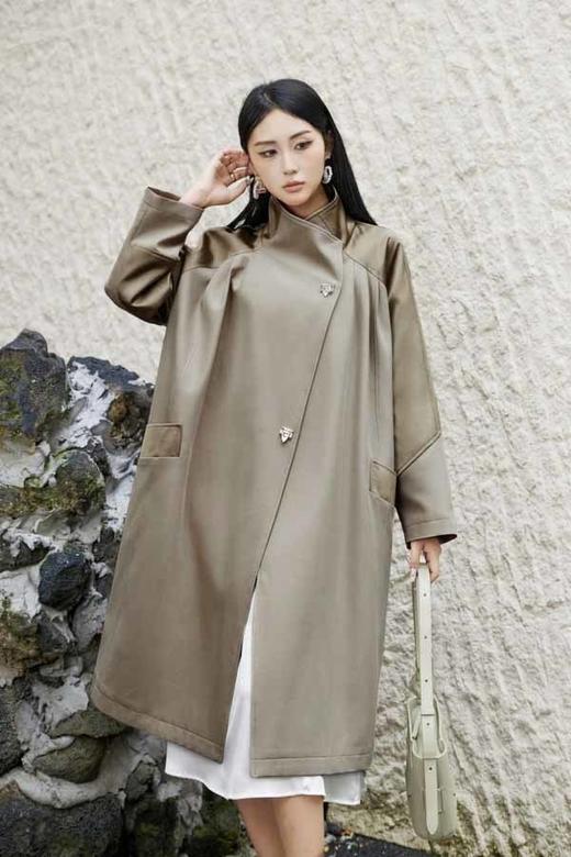 ESTELLICA 高级感个性拼接宽松廓形大衣外套 20770 商品图3