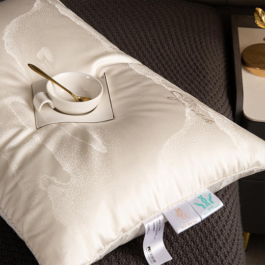 多喜爱 美眠康 冰姿枕蚕丝蛋白枕 真蚕丝高回弹超柔软 珍珠白/珊瑚粉 商品图11