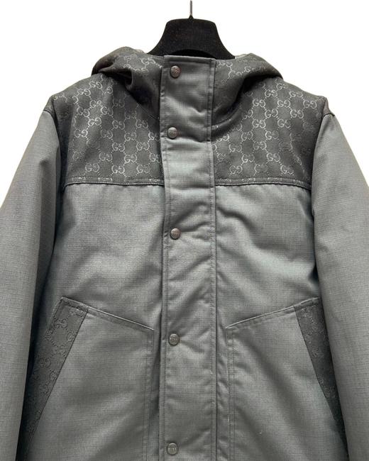 男款连帽夹绒夹克外套he012 商品图2