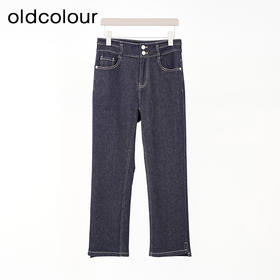 oldcolour欧珂春季商场同款休闲直筒水洗牛仔长裤女Q181104A1
